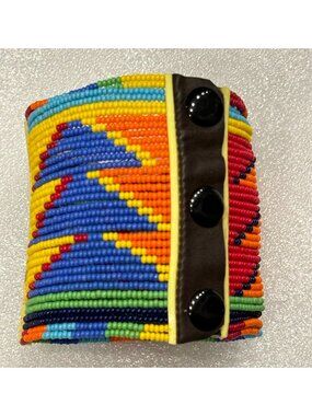 Artisan Handcrafted Maasai Beaded Cuff Bracelet
